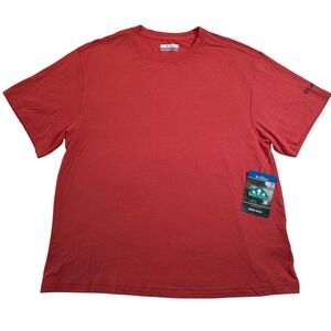 Columbia Boundless Trek Casual Short Sleeve T-Shirt Women's S Red‎ Omni Wick